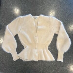 Elegant Cream Button-Up Sweater